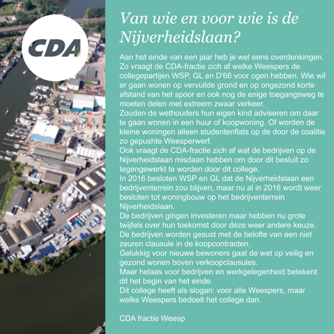 cda nijverheidslaan